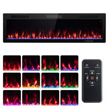 Costway 60 Linear Electric Fireplace