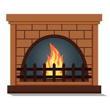 Fireplace With Rounded Firebox Close Up