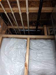 Basement Soffit Framing Around Pipes