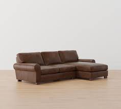 Turner Roll Arm Leather Chaise