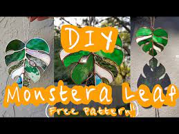 Diy Stained Glass Monstera Leaf