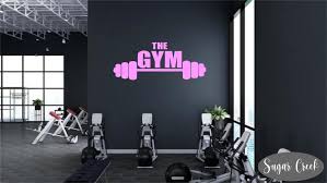 Gym Wall Decal The Gym Home Gym Workout
