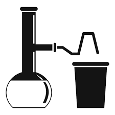 Pipe Flask Glass Lab Vector Icon