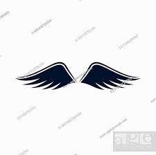 Eagle Wings Symbol On White Background