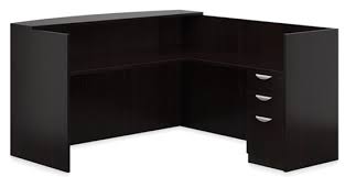 L Shaped Reception Desk With Drawers