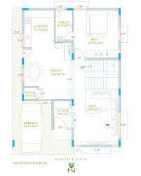 30x40 North Facing House Plan Duplex
