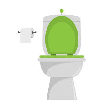 Ceramic Toilet Vector Icon