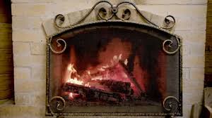 Burning Fire In An Old Fireplace 60fps