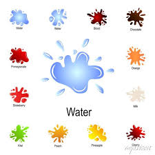 Splashing Water Icon Detailed Set Of