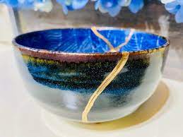 Kintsugi Bowl Kintsugi Blue Wave Bowl