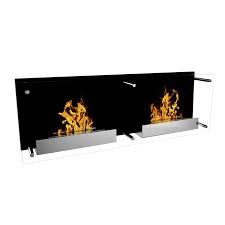 Nevada Double Wall Fireplace In Black