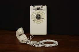 Bell Wall Phone Rotary Phone Hangs On