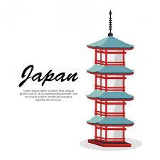 Vector Japan Travel Building Culture Icon