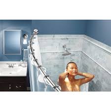 Moen Chrome Tension Curved Shower Rod