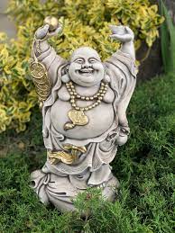 Happy Buddha Statue Stone Garden Buddha