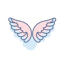 Angel Wings Outline Vector Icon For Web