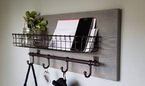 Junis Metal Basket Wall Organizer With