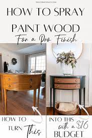 How To Spray Paint Wood For A