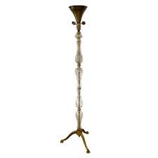 French Floor Lamp With Glass Column