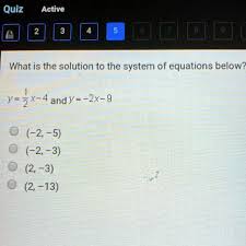 System Of Equations Below Quiz Active