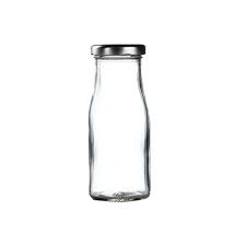 Silver Cap For Mini Milk Bottle Glass