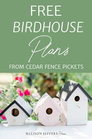 Diy Birdhouse From Cedar Fence Pickets