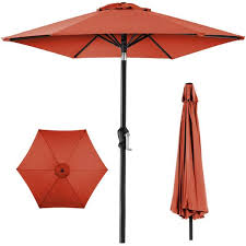 Market Tilt Patio Umbrella In Rust