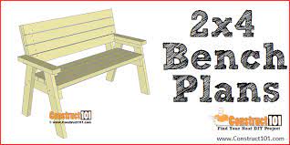 2x4 Bench Plans Step By Step