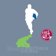 Rugby Vinyl Wall Decal Stickythings Co Za