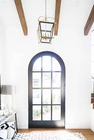 Glass Panel Door Arched Front Door