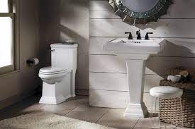 Stylish Bathroom With Toilet And