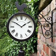 Outdoor Garden Wall Station Clock