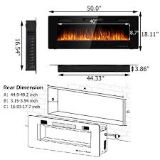 Costway 50 Electric Fireplace