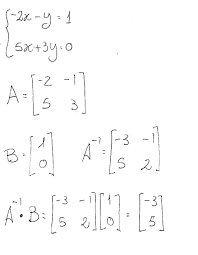 Of Equations Using Inverse Matrices