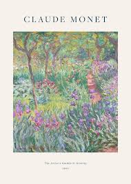 Garden At Giverny Poster Monet Garden
