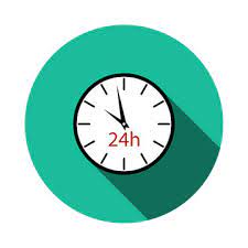 Hours Clock Icon Stock Vector Adobe Stock