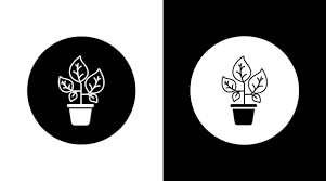 Vector Plant In The Pot Icon Design
