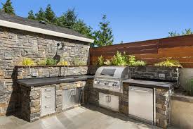 Natural Stone Outdoor Kitchen