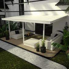 16 Ft X 12 Ft White Patio Cover