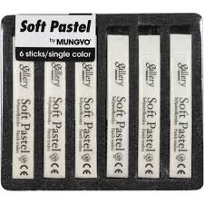 Mungyo Soft Pastels Chalk White Pack