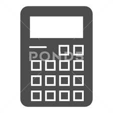 Calculator Solid Icon Accounting