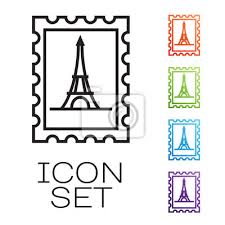 Eiffel Tower Icon Isolated