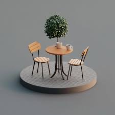 3d Patio Table Icon Sy Table For
