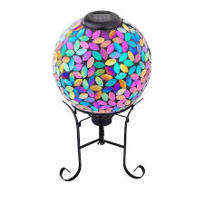 Alpine Mosaic Gazing Ball 10 Inch Purple