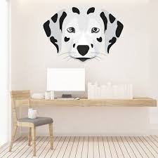 Dalmatian Head Dog Wall Decal Sticker