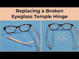 Broken Eyeglass Temple Hinge