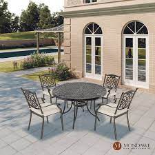 Cast Aluminum Outdoor Dining Set