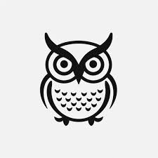 Premium Photo Owl Icon Line Art
