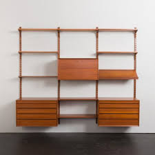 Teak Wall Unit With 2 Dressers By Poul