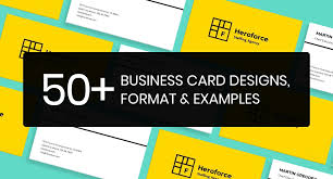 50 Business Card Designs Format